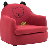 Modern Simplicity Single Seat Cartoon Cloth/PU Sofa Solid Wood Frame Corner Chair House Furniture Pink Couch Sofa Bed