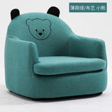 Modern Simplicity Single Seat Cartoon Cloth/PU Sofa Solid Wood Frame Corner Chair House Furniture Pink Couch Sofa Bed