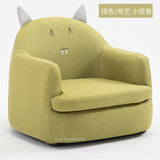 Modern Simplicity Single Seat Cartoon Cloth/PU Sofa Solid Wood Frame Corner Chair House Furniture Pink Couch Sofa Bed