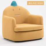 Modern Simplicity Single Seat Cartoon Cloth/PU Sofa Solid Wood Frame Corner Chair House Furniture Pink Couch Sofa Bed