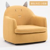 Modern Simplicity Single Seat Cartoon Cloth/PU Sofa Solid Wood Frame Corner Chair House Furniture Pink Couch Sofa Bed
