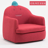 Modern Simplicity Single Seat Cartoon Cloth/PU Sofa Solid Wood Frame Corner Chair House Furniture Pink Couch Sofa Bed