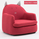 Modern Simplicity Single Seat Cartoon Cloth/PU Sofa Solid Wood Frame Corner Chair House Furniture Pink Couch Sofa Bed