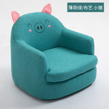 Modern Simplicity Single Seat Cartoon Cloth/PU Sofa Solid Wood Frame Corner Chair House Furniture Pink Couch Sofa Bed