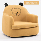 Modern Simplicity Single Seat Cartoon Cloth/PU Sofa Solid Wood Frame Corner Chair House Furniture Pink Couch Sofa Bed