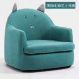 Modern Simplicity Single Seat Cartoon Cloth/PU Sofa Solid Wood Frame Corner Chair House Furniture Pink Couch Sofa Bed