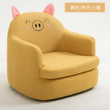 Modern Simplicity Single Seat Cartoon Cloth/PU Sofa Solid Wood Frame Corner Chair House Furniture Pink Couch Sofa Bed