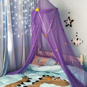 Children's Dome Mosquito Net Pink Bed Net European Style Hanging Bed Curtain Decorative Drape With Dense Mesh