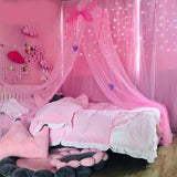 Children's Dome Mosquito Net Pink Bed Yarn European Hanging Princess Wind Bed Decorative Curtain Summer Baby Mosquito Supplies