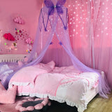 Children's Dome Mosquito Net Pink Bed Yarn European Hanging Princess Wind Bed Decorative Curtain Summer Baby Mosquito Supplies