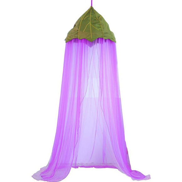 Kamimi Children'S Gauze Lace Tent Dream Mesh Flower Bed Tent Tent Embroidery Leaf Baby Mosquito Net Children'S Play House Tent