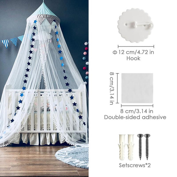 Ins new Nordic dream children's princess bed nets princess wind children's tent baby bed account yarn