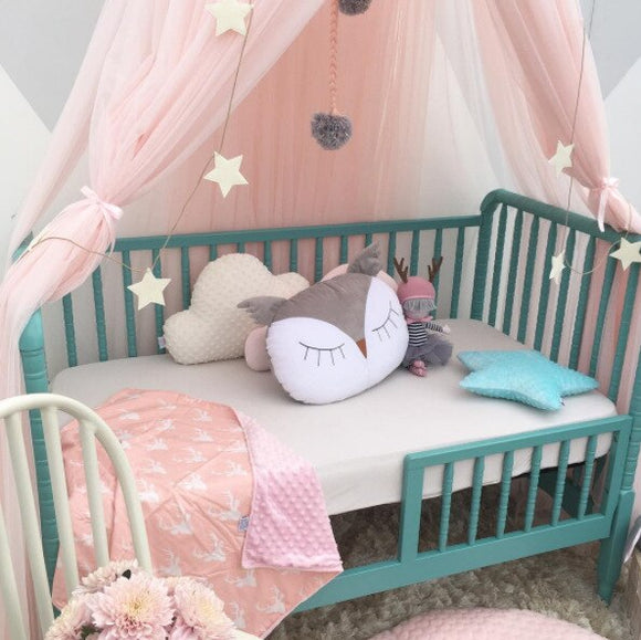 The New Children's Crown Champion Baby Bed Curtain Nets Three Door Dream Nets Shoot Baby Bed Curtain