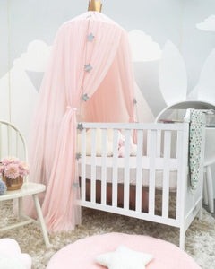 The New Children's Crown Champion Baby Bed Curtain Nets Three Door Dream Nets Shoot Baby Bed Curtain