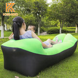 Portable Garden Sofas Ultralight Fast Inflatable Sofa Lazy bag Air Bag Outdoor Camping Air Sofa Beach Bed Air Nylon Banana Sofa