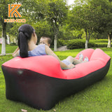 Portable Garden Sofas Ultralight Fast Inflatable Sofa Lazy bag Air Bag Outdoor Camping Air Sofa Beach Bed Air Nylon Banana Sofa