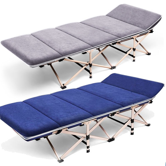 Portable Garden Office Folding Bed Cushion Cover Mattress Bed Nap Couch Recliner Chair 190cmX71cm