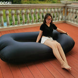 Inflatable Garden Furniture Sofa Bed Outdoor Folding Lazy Air Couch Portable Beach Lounge Outside Camping Sleeping Bags