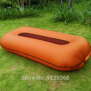 Inflatable Garden Furniture Sofa Bed Outdoor Folding Lazy Air Couch Portable Beach Lounge Outside Camping Sleeping Bags