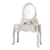 European Dressing Table Carve Celebrity Makeup Table Penteadeira Bedroom Furniture Vanity Mirror Makyaj Masası Kaptafel Cheap