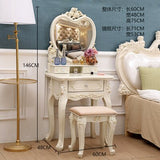 European Dressing Table Carve Celebrity Makeup Table Penteadeira Bedroom Furniture Vanity Mirror Makyaj Masası Kaptafel Cheap