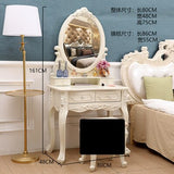 European Dressing Table Carve Celebrity Makeup Table Penteadeira Bedroom Furniture Vanity Mirror Makyaj Masası Kaptafel Cheap