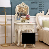European Dressing Table Carve Celebrity Makeup Table Penteadeira Bedroom Furniture Vanity Mirror Makyaj Masası Kaptafel Cheap
