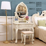 European Dressing Table Carve Celebrity Makeup Table Penteadeira Bedroom Furniture Vanity Mirror Makyaj Masası Kaptafel Cheap