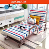 Simple Modern Folding Single Bed Office Living Room Balcony Lazy Noon Break Folding Bed Soft Cotton Fabirc Adjustable Sofa Bed