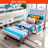 Simple Modern Folding Single Bed Office Living Room Balcony Lazy Noon Break Folding Bed Soft Cotton Fabirc Adjustable Sofa Bed