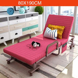 Simple Modern Folding Single Bed Office Living Room Balcony Lazy Noon Break Folding Bed Soft Cotton Fabirc Adjustable Sofa Bed