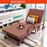 Simple Modern Folding Single Bed Office Living Room Balcony Lazy Noon Break Folding Bed Soft Cotton Fabirc Adjustable Sofa Bed