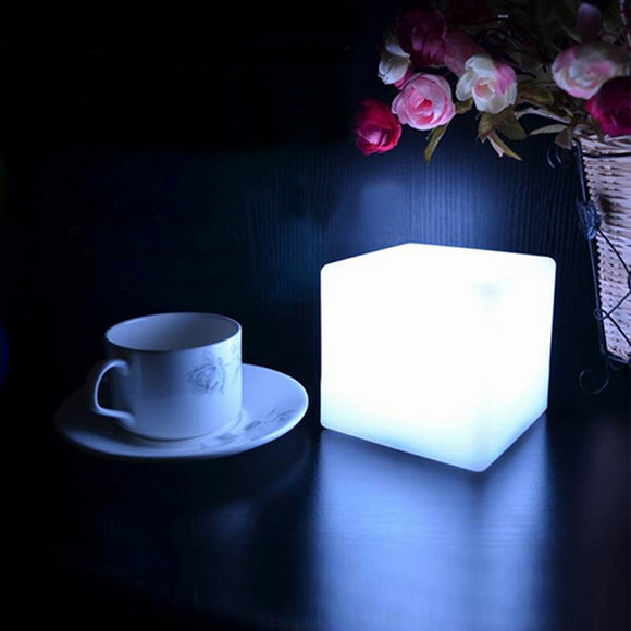 LED Colorful Changing Mood Cubes Night Glow Lamp Light Gadget Gizmo Home Decor Romantic Lighting 7 Color