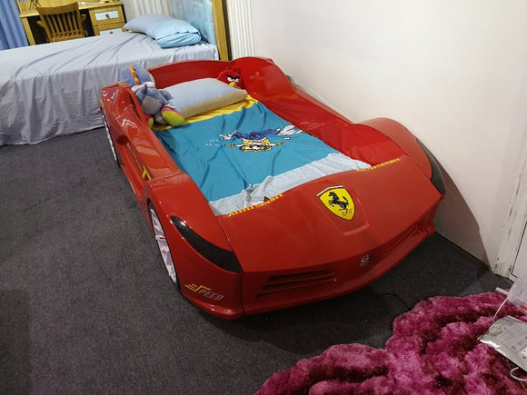 2017 Top Fashion New Maquillage Nightstand Modern Bedroom Set Luxury With Hifi Led Can Play Music , Story Fararri Kids Car Bed