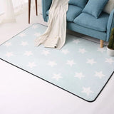 Korean Design Star Printed Carpet Anti-Slip Floor Rug Bath Mat Soft Baby Playing Carpets for Living Room Indoor Bedroom Rug