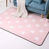 Korean Design Star Printed Carpet Anti-Slip Floor Rug Bath Mat Soft Baby Playing Carpets for Living Room Indoor Bedroom Rug