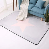 Korean Design Star Printed Carpet Anti-Slip Floor Rug Bath Mat Soft Baby Playing Carpets for Living Room Indoor Bedroom Rug