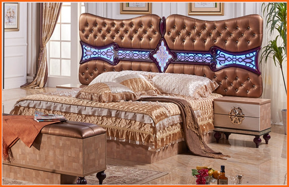 Moveis Para Quarto Real Sale Modern Bedroom Set 2017 Y.g Furniture High Quality King Size Bed, Night Stand, Wardrobe, Dresser ,