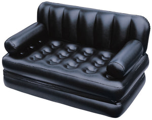 Multifunctional Inflatable Sofa Leather Folding Sofa Bed Outddor Furniture Garden Sofa Bedroom Portable Soft Bed for 2 Person