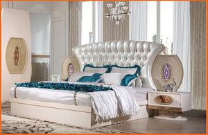Furniture Bedroom Set Quarto Real New Design High Quality Low Price King Size Bed, Night Stand, Wardrobe, Dresser , Bedroom Set