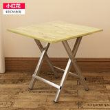 LK582 Multifunction Foldable Dinning Table Round/Square Computer Desk Portable Thicken Plank Restaurant Coffee Table Study Table