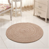 Newest Woven Round Computer Cushion Carpets For Living Room Bedroom Rug Study room Tatami Carpet Household Mat Home Decoration