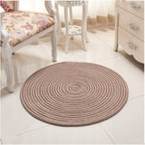 Newest Woven Round Computer Cushion Carpets For Living Room Bedroom Rug Study room Tatami Carpet Household Mat Home Decoration