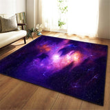 3D Galaxy Space Stars Carpets Living Room Decoration Bedroom Parlor Tea Table Area Rug Mat Soft Flannel Large Rug and Carpet