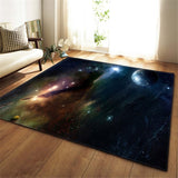 3D Galaxy Space Stars Carpets Living Room Decoration Bedroom Parlor Tea Table Area Rug Mat Soft Flannel Large Rug and Carpet