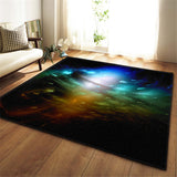 3D Galaxy Space Stars Carpets Living Room Decoration Bedroom Parlor Tea Table Area Rug Mat Soft Flannel Large Rug and Carpet