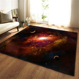 3D Galaxy Space Stars Carpets Living Room Decoration Bedroom Parlor Tea Table Area Rug Mat Soft Flannel Large Rug and Carpet