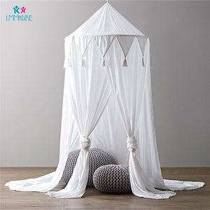 Cotton Baby Crib Netting Bed Curtain Triangle Lace Baby Chiffon Dome Mosquito Nets Fantasy Light Yarn Children's room Decoration