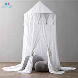 Cotton Baby Crib Netting Bed Curtain Triangle Lace Baby Chiffon Dome Mosquito Nets Fantasy Light Yarn Children's room Decoration